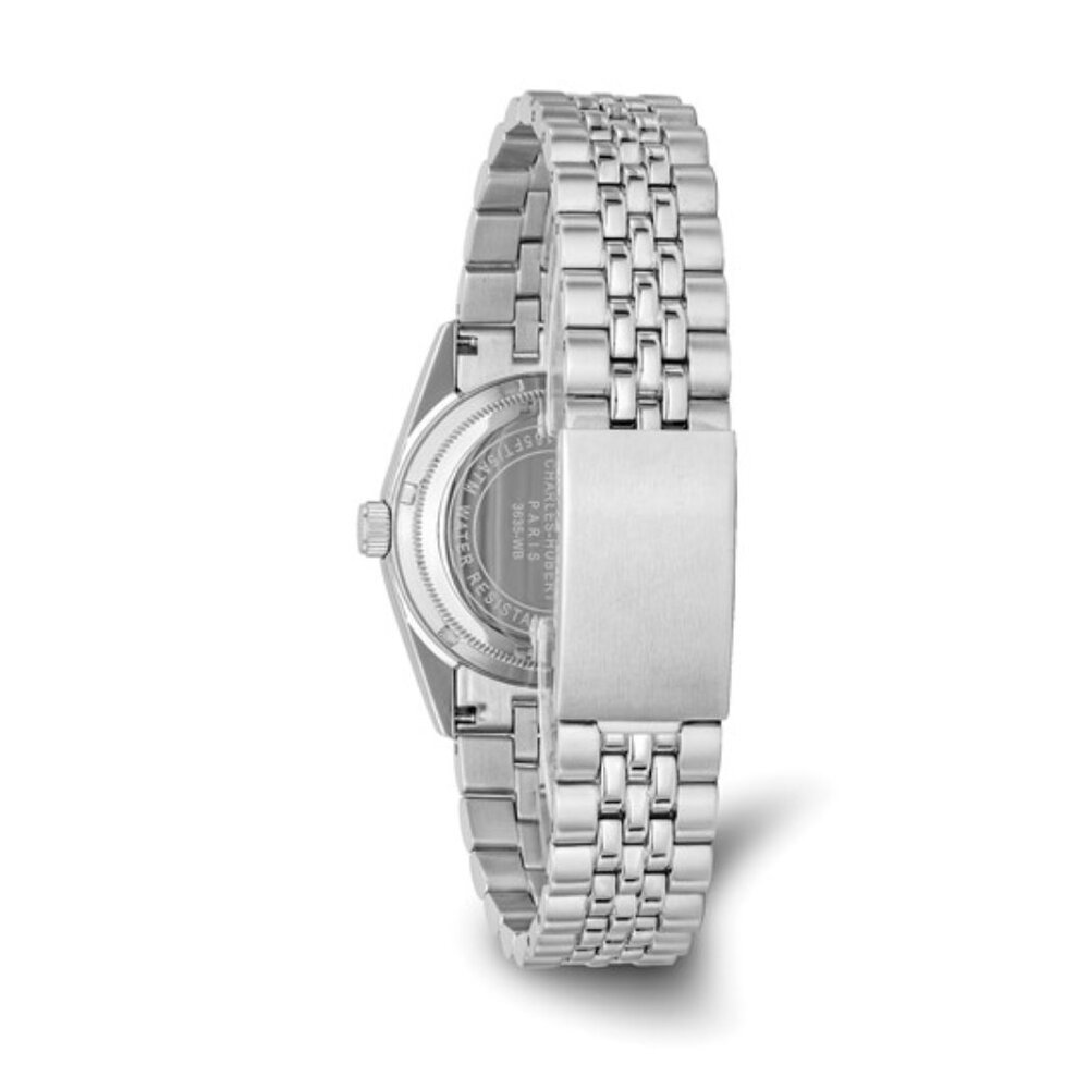Charles Hubert Men's Stainless Steel Watch - Black Dial - 35mm - NEW - Picture 4 of 6